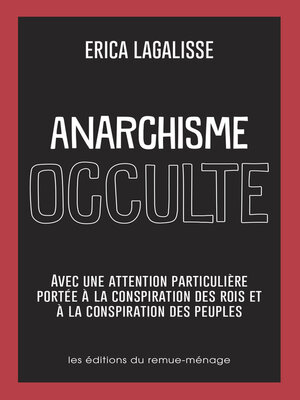 cover image of Anarchisme occulte